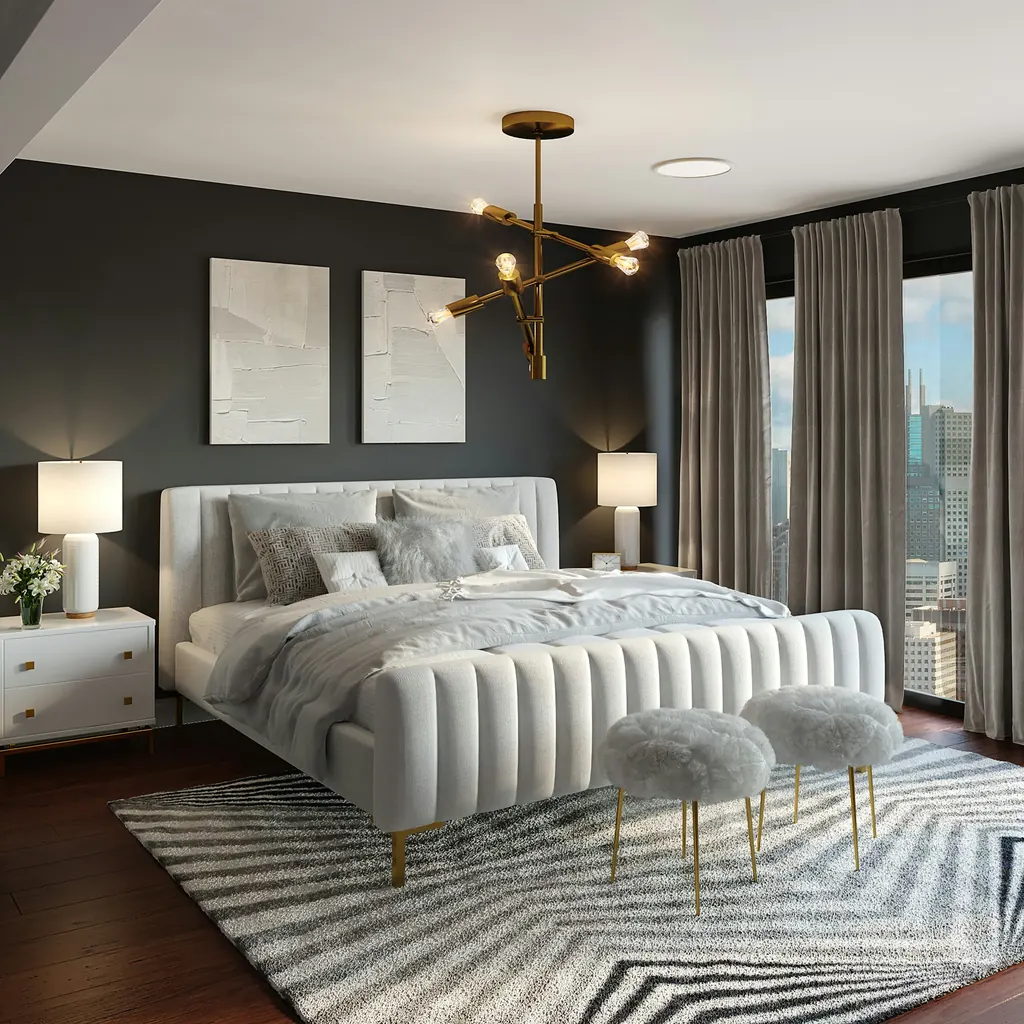 Tailored primary bedroom