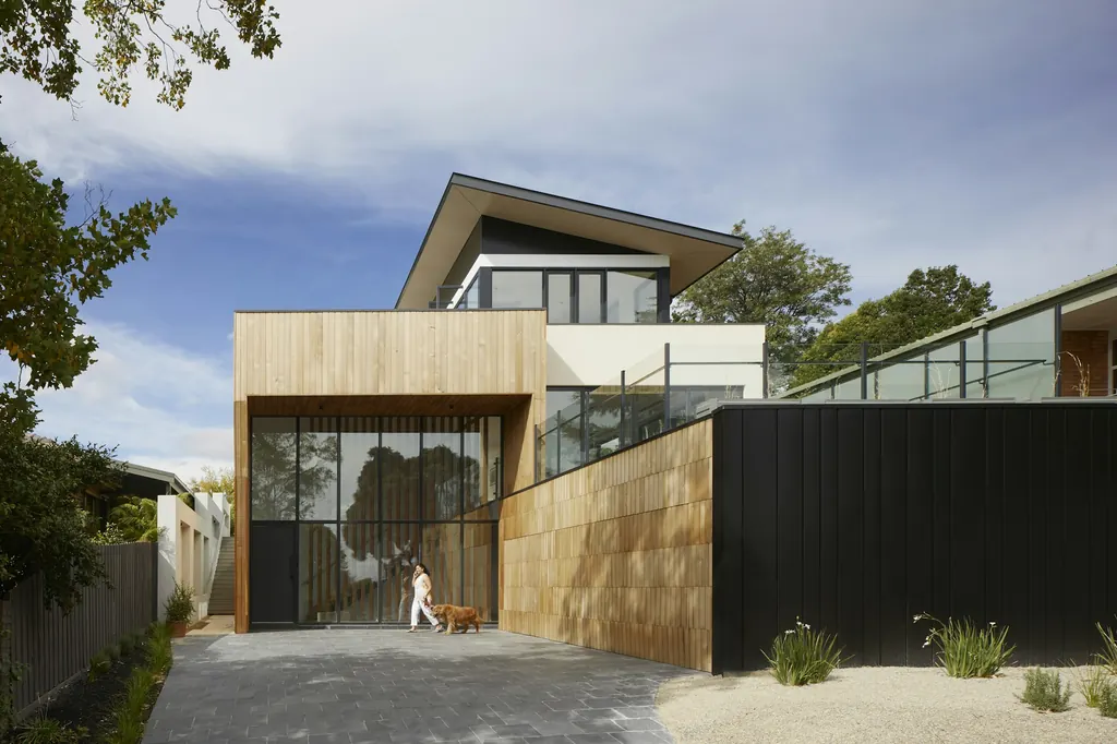 Timber-clad modern architecture